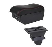 CRJIMX For Mazda 2 For Mazda 2 For Demio Car Armrest Box Central Storage Box Interior Retrofit USB Charging(C1 red line 7USB)