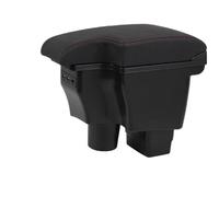 CRJIMX For Mazda 2 For Skyactiv For Version Cx3 CX-3 Armrest Box Central Store Content Box With USB Armrests Box(Black red line)