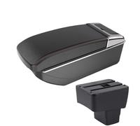 CRJIMX For Mazda 2 Skyactiv Version For CX-3 Armrest Box Retrofit Car Armrest Storage Box Car Accessories(B1 Black red NO USB)