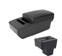 CRJIMX For Mazda CX-3 Armrest Box For Mazda 2 Skyactiv Version Car Armrest Storage Box Retrofit(A2 Black Tissue Box)