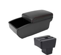 CRJIMX For Mazda CX-3 Armrest Box For Mazda 2 Skyactiv Version Car Armrest Storage Box Retrofit(B1 Red Storage box)