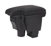 CRJIMX For Mazda CX-3 Armrest Box Retrofit For Mazda 2 Skyactiv Version Car Armrest Storage Box Car Accessories Charging USB(B3 genuine leather)