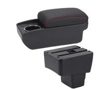 CRJIMX For MAZDA CX-3 Armrest Box Retrofit For Mazda 2 Skyactiv Version Cx3 Car Armrest Storage Box Interior Car Accessories(B1 Black red 6USB)