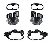 CRJIMX For Mercedes For Benz GLB X247 GLB220 250 GLB35 GLB45 AMG Refitting 2020+ Car Rear Bumper Turbo Muffler Exhaust Tips Pipe Exits(Black B)