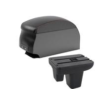 CRJIMX For MG MG3 Car Armrest Box Central Storage Box Internal Modification Charging In-car Supplies Right-hand Drive(B1 Black Red double)