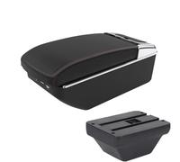CRJIMX For MG ZS Car Armrest Box Central Storage Box Interior Retrofit With USB Car Interior Accessories(A1 Black red 7USB)