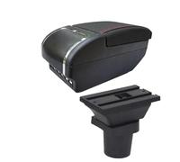 CRJIMX For Mitsubishi For Colt Armrest Box For Colt PLUS Car Armrest Central Storage Box(E red line 9USB)