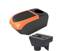 CRJIMX For Morris For Garages MG3 Armrest Box For MG MG3 Car Center Console Armrest Modification Accessories With USB(B2 Orange frame 6USB)