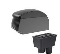 CRJIMX For N&issan For Almera Car Armrest Box Storage Box Refit Accessories Central Armrest Box(A2 Black single)