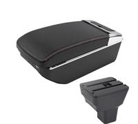 CRJIMX For N&issan For Kicks Car Armrest Box 2016-2021 Interior Parts Retrofit Parts Center Storage Box USB Interface(A1 Black red 7USB)