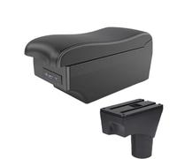 CRJIMX For N&issan For March For Micra K13 MK4 IV For Sunny 2010-2016 2017 2018 2019 2020 2021 2022 2023 Car Armrest Box Storage Box(A3 Black white 7USB)