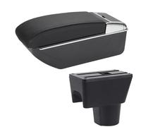 CRJIMX For N&issan For Terrano 3 2012 2013 2014 2015 2016 2017 2018 Car Armrest Box Storage Box Parts(B2 Black line 7USB)