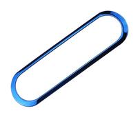 CRJIMX For Nissan For Kicks 2017-2021 Air Conditioning Trim Strip | Stainless Steel Car Air Panel Decoration Circle Trim AC Knob Cover Sticker(Blue)