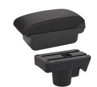 CRJIMX For Opel For Astra Armrest Box For Astra H Car Armrest 2008-2011 Interior Details Refitting Car Accessories Storage Box USB(C1 Black red NO USB)