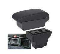 CRJIMX For Opel For Astra J 2012 2013 2014 2015 2016 2017 2018-2022 Car Armrest Box Auto Storage Box Arm Bracing Interior Details(C2 Black line NO USB)