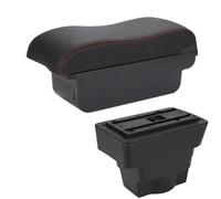 CRJIMX For Opel For Astra J Central Armrest Box For Opel For Astra Car Armrest 2012 2013 2024 2025-2020 Storage Box Retrofit Part(C1 Black red NO USB)
