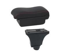 CRJIMX For Opel For Corsa C Armrest Box For Opel For Corsa C Car Armrest Central Storage Box Retrofit With USB(B1 Black red 3USB)
