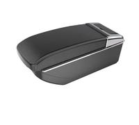 CRJIMX For Opel For Corsa E 2014 2015 2016 2017 2018 2019 2020 Car Armrest Box Storage Box Interior Retrofit Car Accessories(B3 Black white NO USB)