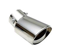 CRJIMX For OPEL For Zafira 2005 2000 For Corsa 2006 2000 For Astra 1998 2004 Car Exhaust Muffler Tip Round Stainless Steel(Bent)