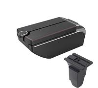 CRJIMX For PEUGEOT 206 For 206 Cc Cabrio Car Armrest Storage Box Interior Car Accessories(B1 Red line 7 usb)