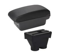CRJIMX For Peugeot 208 2012-2018 Armrest Box Storage Box Car Accessories Retrofit Parts Interior Details Auto Holder Ashtray(B2 black line 3USB)