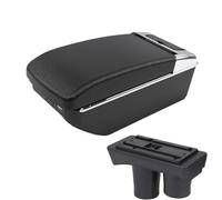 CRJIMX For Peugeot 301 Central Armrest Box Storage Box Interior Retrofit Car Accessories With Usb(A2 Black line7 USB)