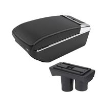 CRJIMX For Peugeot 301 Central Armrest Box Storage Box Interior Retrofit Car Accessories With Usb(A3 Black white 7USB)