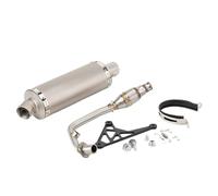 CRJIMX For Piaggio For Vespa For Sprint 125 150 For Primavera 125 150 2017-2022 Motorcycle Exhaust Pipe Muffler Full System Escape(Style F)