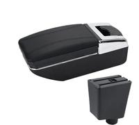 CRJIMX For R&enault For Clio 4 For Captur For Clio 3 III IV Car Armrest Box Accessorie Storage Parts Interior Retrofit(A2 black line No USB)