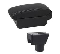CRJIMX For R&enault For Duster Armrest 2012 2013 2014 2015 2016 2017 2018 Car Armrest Box Dual Layer Central Armrest Box(C1 White Line)