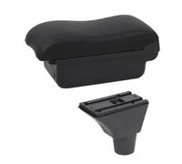 CRJIMX For R&enault For Sandero Stepway Armrest Box Arm Elbow Rest Center Console Storage Case With Cup Holder(A2 Black Black line)