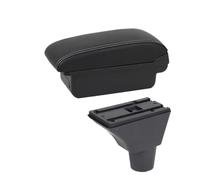CRJIMX For R&enault For Sandero Stepway Armrest Box For Dacia For R&enault For Sandero For Logan 2 Car Armrest Box Storage Box(A1 Black white NOUSB)