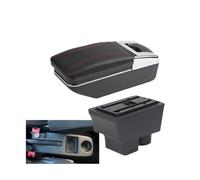 CRJIMX For S&koda For FABIA Armrest Box For S&koda For Fabia II 2 Car Armrest 2008 209 2010 2011-2014 Storage Box(A red line NO USB)