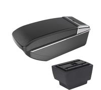 CRJIMX For S&koda For Fabia Armrest For S&koda Fabia 3 III 2015 2016 2017-2021 Car Armrest Box Retrofit Parts Storage Box(B2 black line NO USB)
