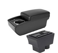 CRJIMX For S&koda For FABIA Armrest For S&koda For Fabia 2 2008-2014 Car Armrest Box Retrofit Parts Storage Box(B2 Black line 6USB)