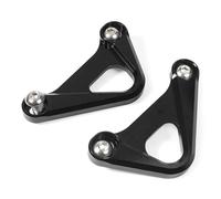 CRJIMX For S1000RR S1000R HP4 S 1000 RR R Rear Footrest Pedal Blanking Plate Motorcycle Racing Hook Passenger Foot Peg Removes(BLACK)