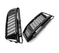 CRJIMX For S4 2016-2018/A4 B9 S-LINE Honeycomb Hex Fog Lamps Shad 1 Pair Car Front Bumper Fog Light Hood Grille Grill Cover CRJIMX(BLACK)