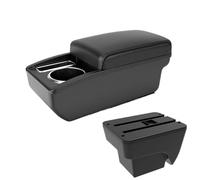 CRJIMX For SEAT For ARONA Armrest Center Console Storage Car Modification Box Double-layer Car Accessorie(Black line No USB)