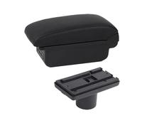 CRJIMX For Seat For Ibiza Armrest Box For Ibiza 6j For Ibiza 6L 2010 2011 2012 2013-2019 Armrest Box Central Storage Box(B2 black line 3USB)