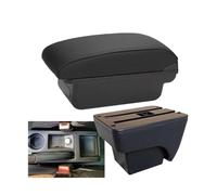 CRJIMX For Seat For Ibiza Armrest Box For Ibiza 6j For Ibiza 6L Car Armrest 2018-2025 Auto Storage Box Retrofit Interior(C2 Black line NO USB)