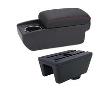 CRJIMX For Seat For Ibiza For Ibiza 6j For Ibiza 6L Car Armrest Auto Storage Box Retrofit Parts Interior Car Accessories(B1 Black red 6USB)