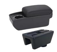 CRJIMX For Seat For Ibiza For Ibiza 6j For Ibiza 6L Car Armrest Auto Storage Box Retrofit Parts Interior Car Accessories(B2 Black line 6USB)