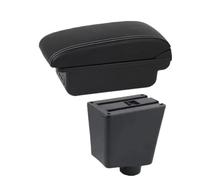 CRJIMX For SEAT For Ibiza III 2001 2002 2003 2004-2008 Armrest Box For Ibiza 6j For Ibiza 6L Car Armrest Storage Box(B1 Black white 3USB)