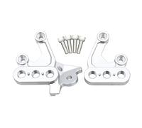 CRJIMX For Surron For Light Bee X S For Segway X160 X260 Electric Motorcycle Foot Pegs Fixing Bracket Mount Support(Silver Left Right)