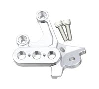 CRJIMX For Surron For Light Bee X S For Segway X160 X260 Electric Motorcycle Foot Pegs Fixing Bracket Mount Support(Silver Left)