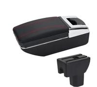 CRJIMX For Suzuki For IGNIS Armrest Box Car Armrest Box Retrofit Parts Interior Storage Box Car Accessories(A1 Black red NO USB)