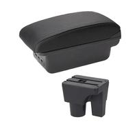 CRJIMX For Suzuki For Liana A6 Armrest Box Car Center Console Storage Space Case Elbow Rest With Cup Holder USB Interface(B2 black line 3USB)