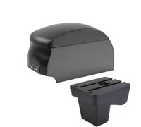 CRJIMX For Suzuki For Vitara Armrest Retrofit Parts Car Armrest Center Storage Box(B2 Black double)