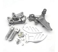 CRJIMX For SUZUKI GSXR600 GSXR750 2006 2007 2008 2009 2010 GSXR 600 750 Motorcycle Front Footrest Foot Pegs Bracket Set(Silver)
