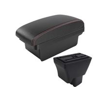 CRJIMX For Tata For Tiago Car Armrest With USB Center Console Storage Box(A1 Black red NO USB)